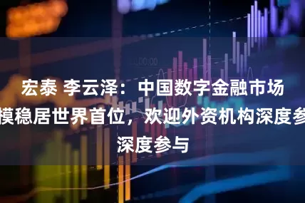 宏泰 李云泽：中国数字金融市场规模稳居世界首位，欢迎外资机构深度参与